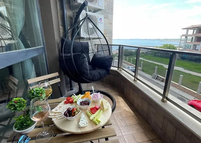 Brand New First Line Sea View 1 Bedroom Διαμέρισμα Μπουργκάς